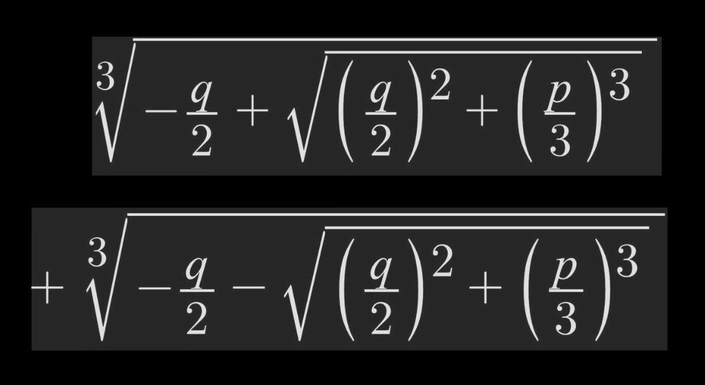 Cardano's Solution to the Third Degree Equation x3+qx+p