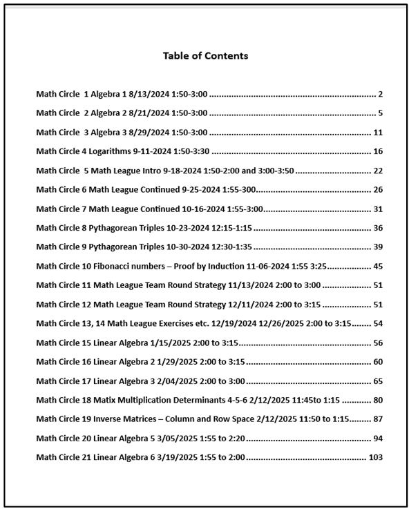 Contents